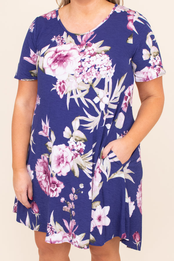 What Grows Around Dress, Navy