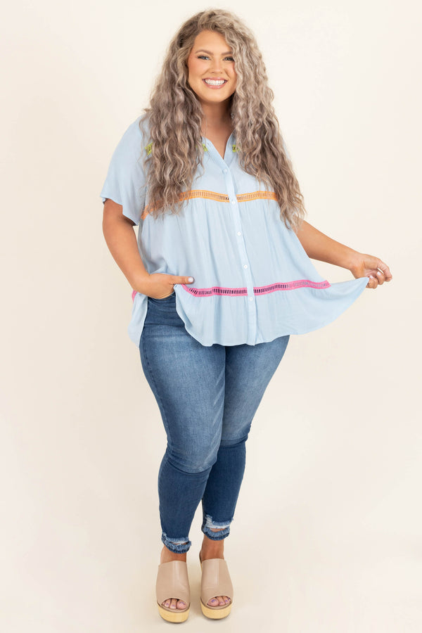 Chic Soul plus size clothing, dark wash distressed ends denim skinny jeans
