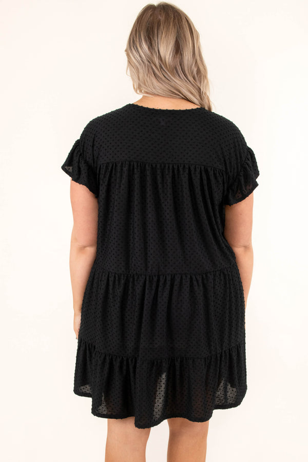 Piece At A Time Dress, Black