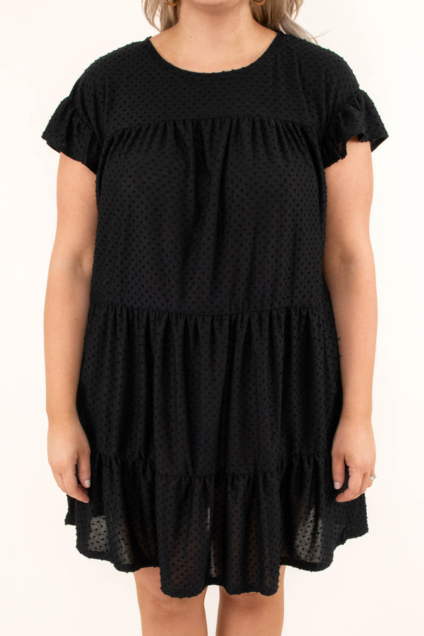 Piece At A Time Dress, Black