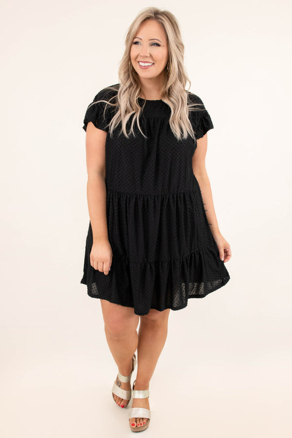 Piece At A Time Dress, Black